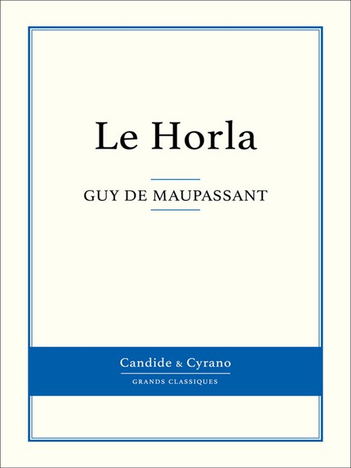 Title details for Le Horla by Guy de Maupassant - Available